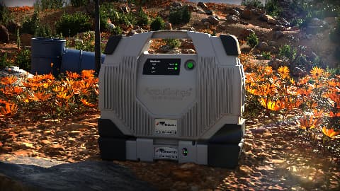 AccuSense unit in field deployment